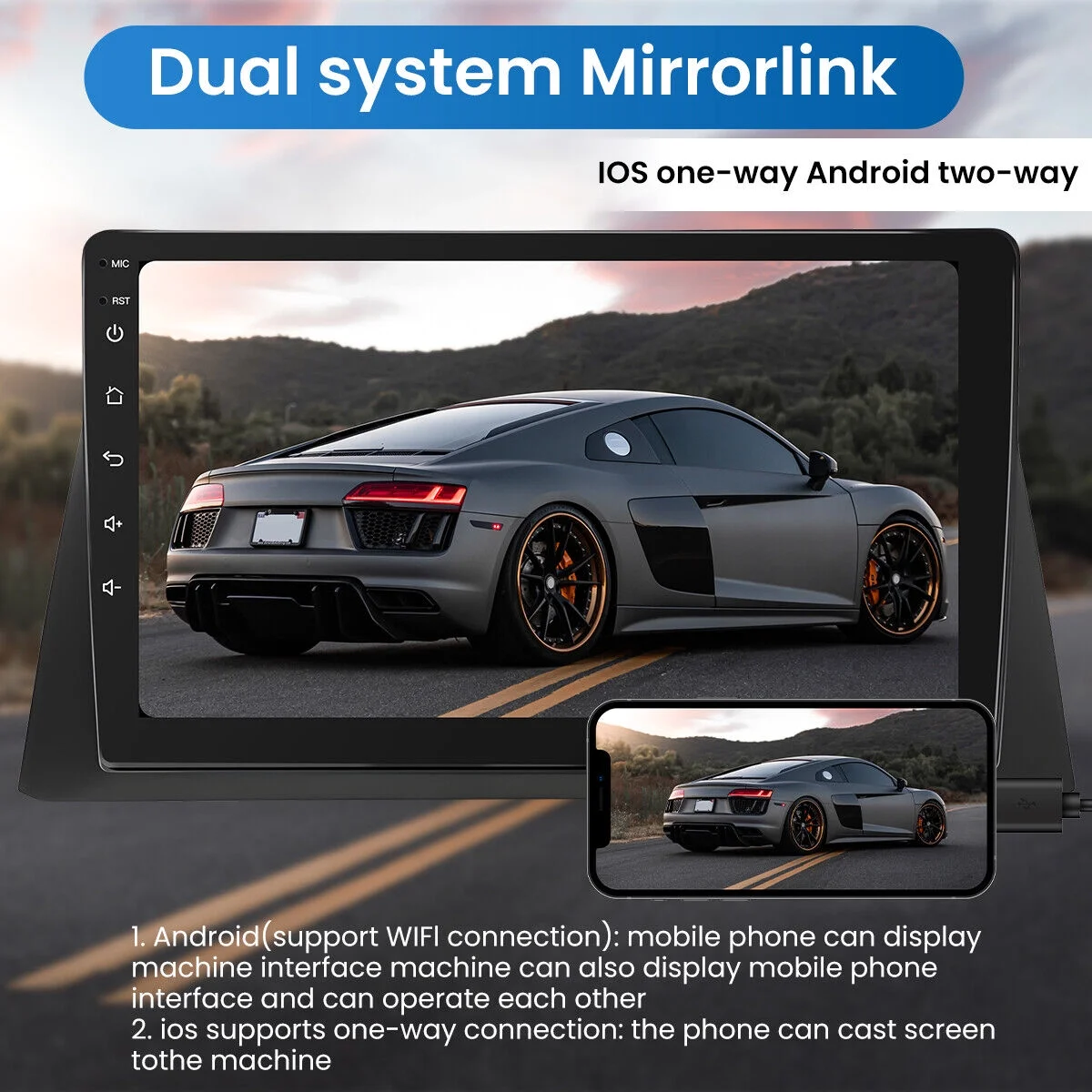 Car Radio Stereo GPS Navigation Carplay For Honda Accord 2008-2013 Backup Camera