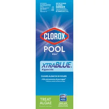 Clorox Pool&Spa XtraBlue Algaecide for Treating Pool Algae 40 oz
