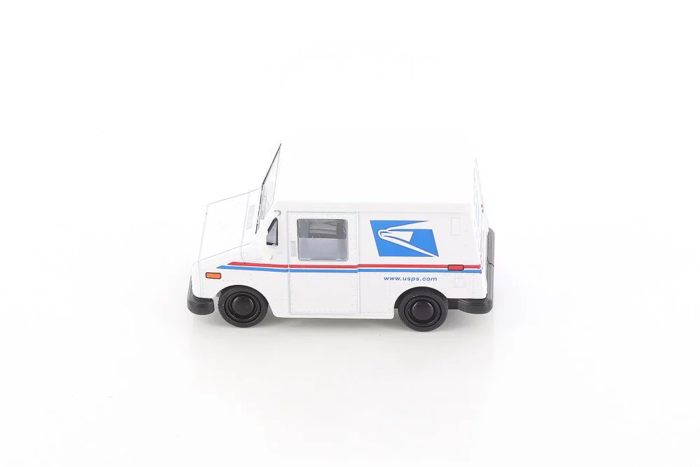 United States Postal Service (USPS) Long Live Postal Mail Delivery Vehicle (LLV), White - Kinsmart 2547D - 1/72 scale Diecast Model Toy Car