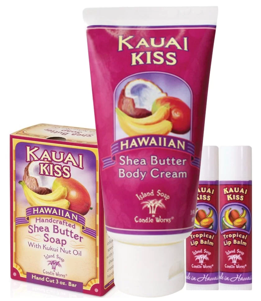 Island Soap & Candle Shea Butter Lotion, Soap & 2 Balm Set (Choose Fragrance)