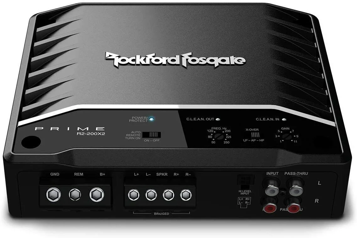 Rockford Fosgate R2-200X2 Prime 200 Watt Full Range 2-Ch Amplifier Class D | NEW Bundle