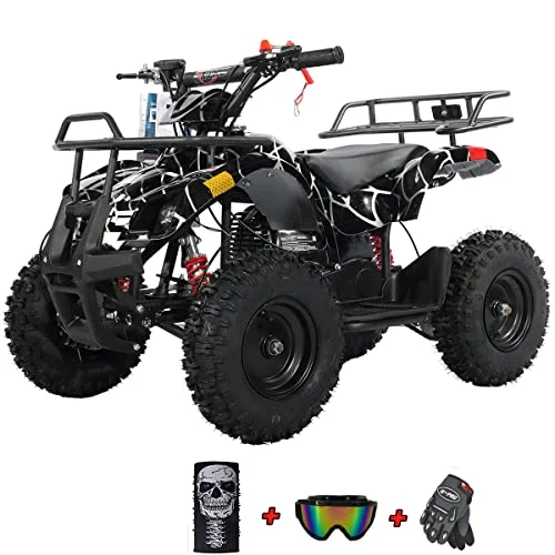 X-Pro Brand New 40cc ATV for kids, Mini Gas Powered ATV-Spider Black