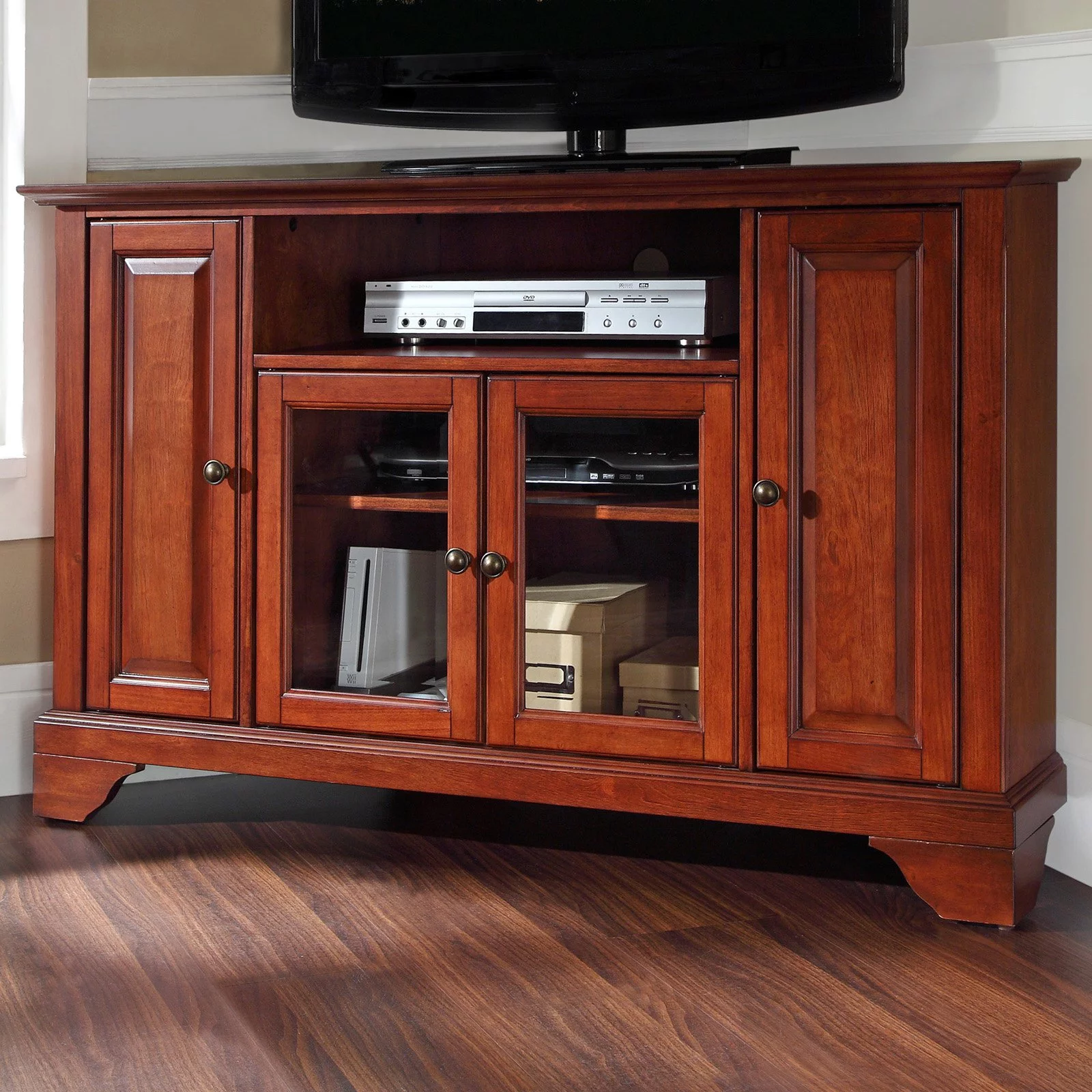 Crosley LaFayette 48 in. Corner TV Stand