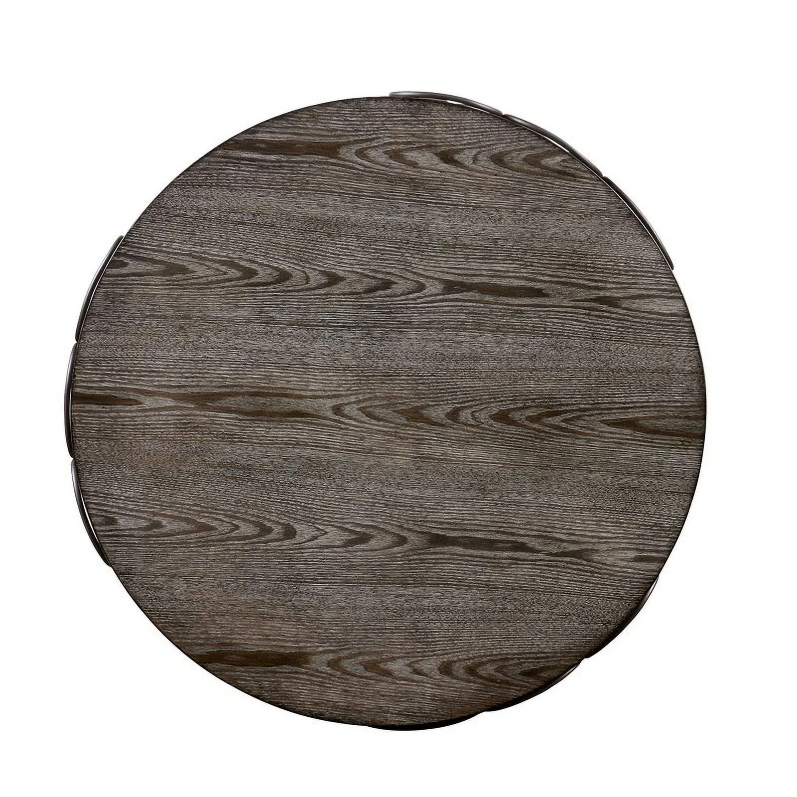 Bowery Hill Modern Wood 1-Shelf End Table in Weathered Gray