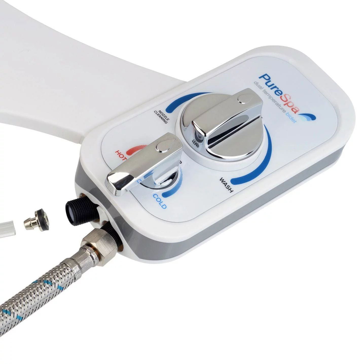 Brondell PureSpa Non-Electric Easy Bidet Toilet Water Spray Seat Attachment