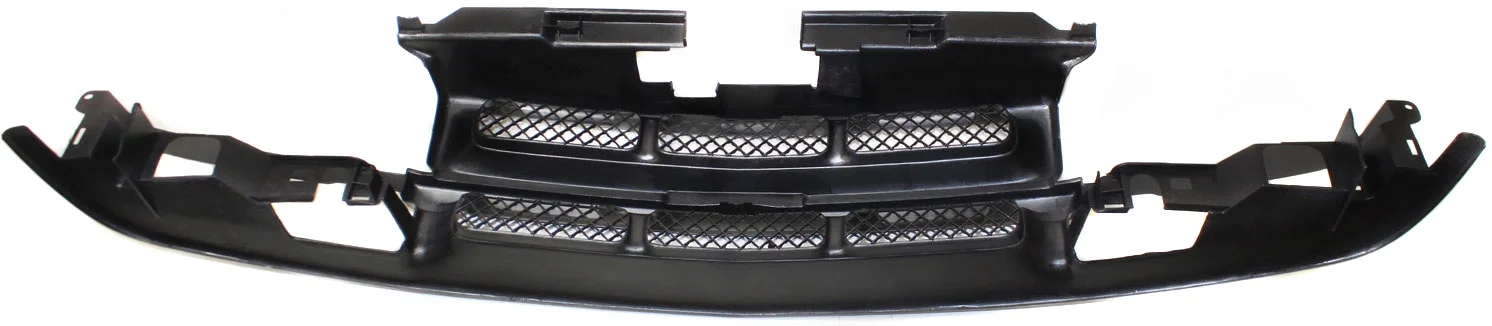 Grille Assembly Compatible with 1998-2004 Chevrolet S10 1998-2005 Blazer Black Shell and Insert