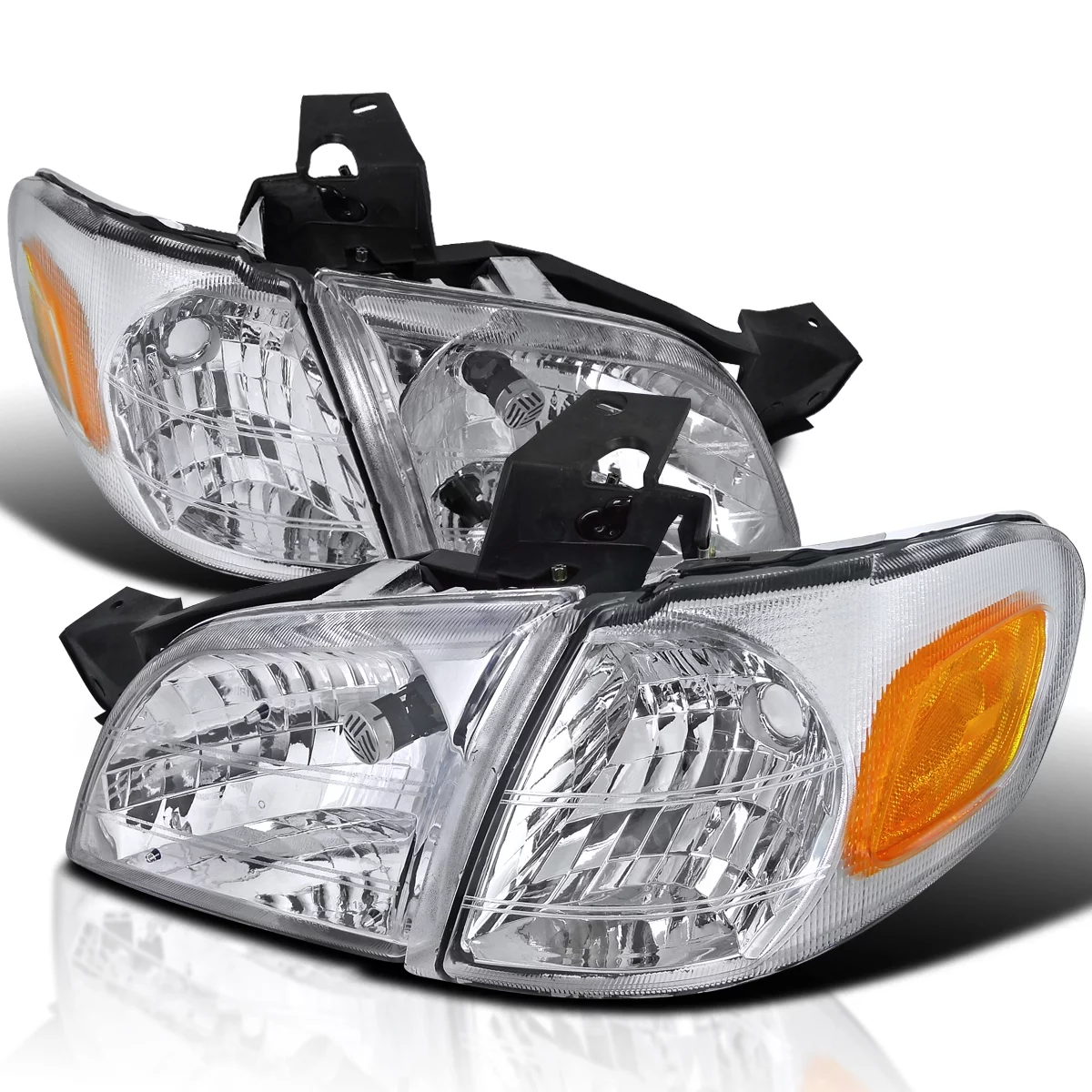 Spec-D Tuning  1997 - 2003 CV Venture Headlights with Reflector - Chrome