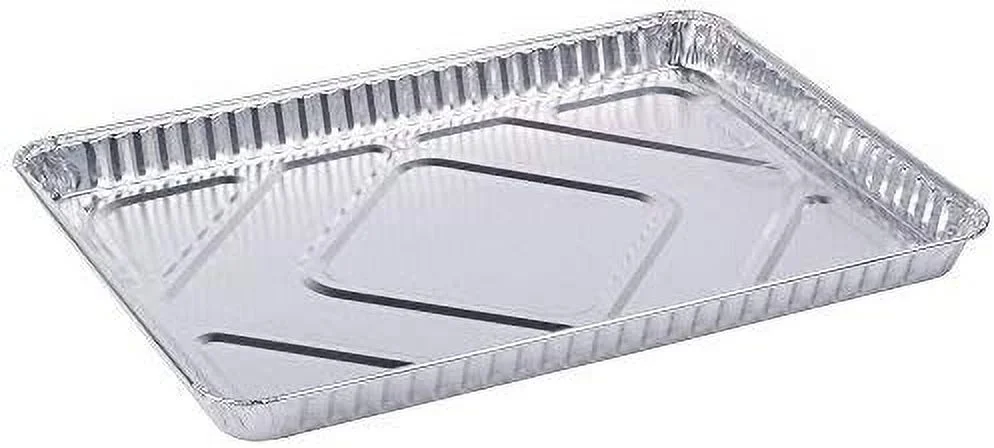 Half-Size Aluminum Baking Sheet Cake Pans, Take Out Baking Disposable Containers (50)