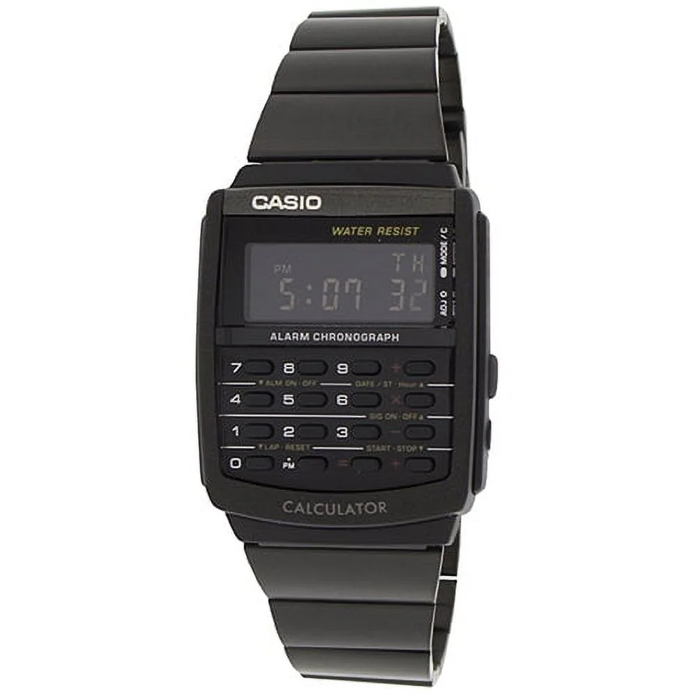 Vintage Calculator Watch Black