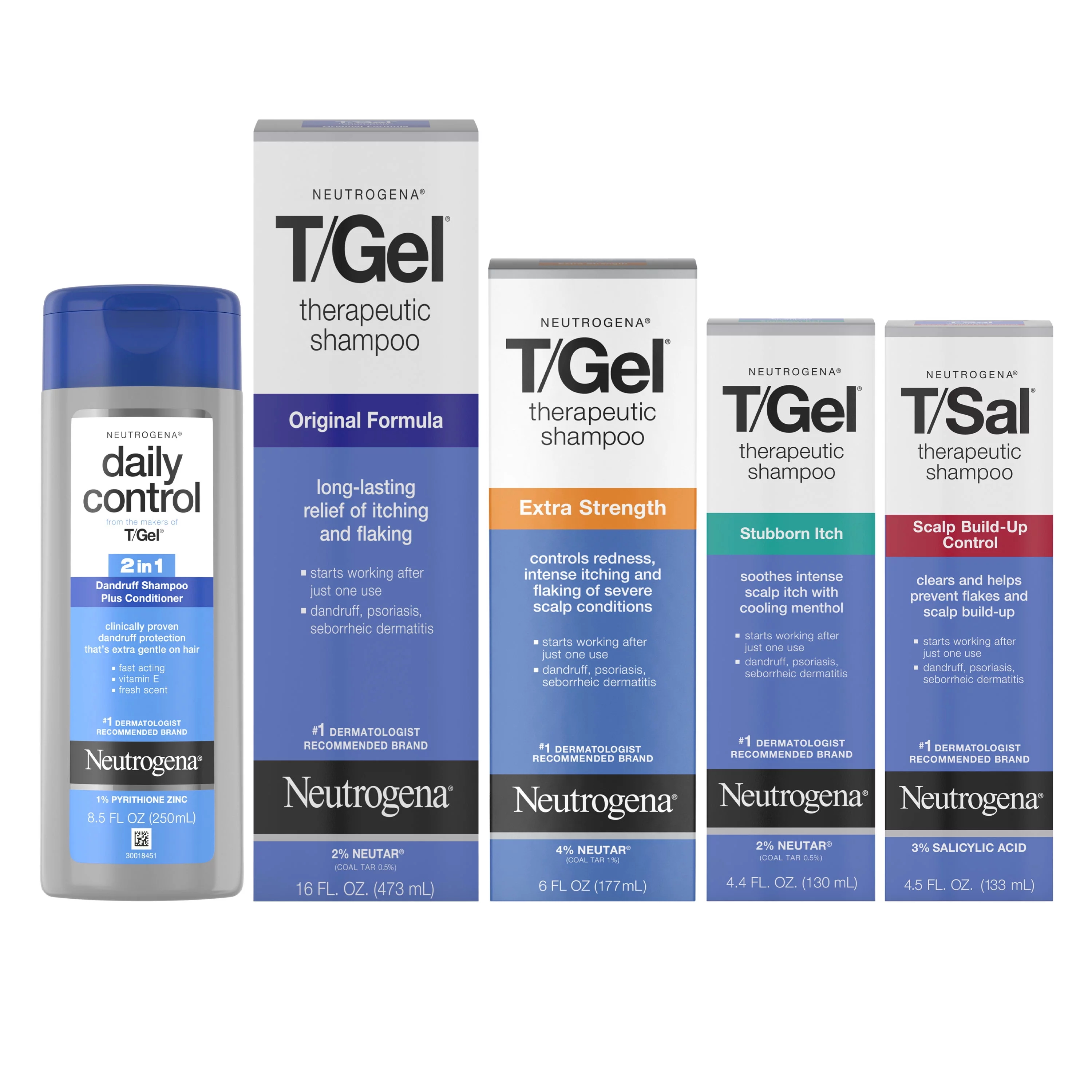 Neutrogena T/Gel Extra Strength Therapeutic Dandruff Relief Daily Shampoo, 6 fl oz