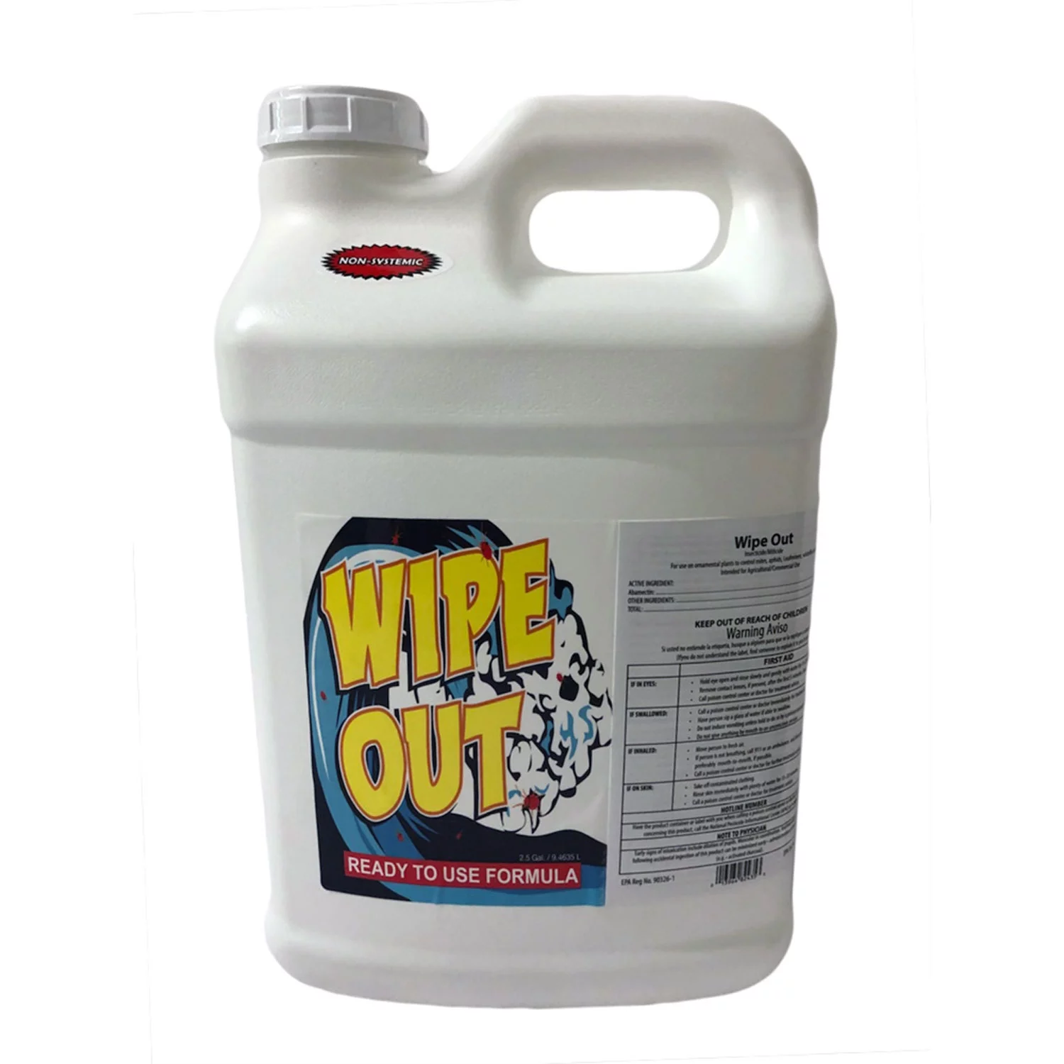 Hydrofarm Wipe Out Spider Mite Garden Plant Control Treatment, 2.5 Gal