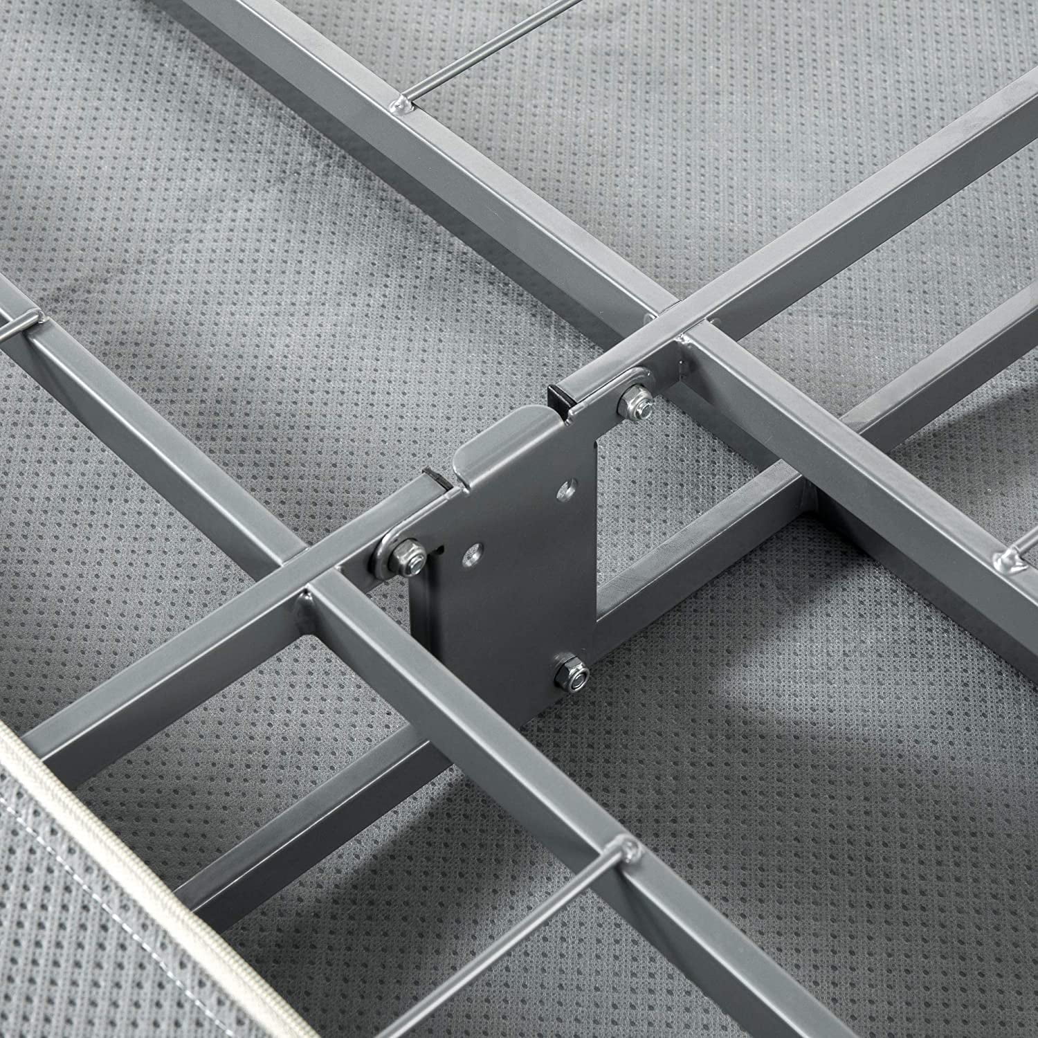 YANRUI No Assembly Metal Box Spring / 5 Inch Mattress Foundation / Sturdy Metal Structure, Full