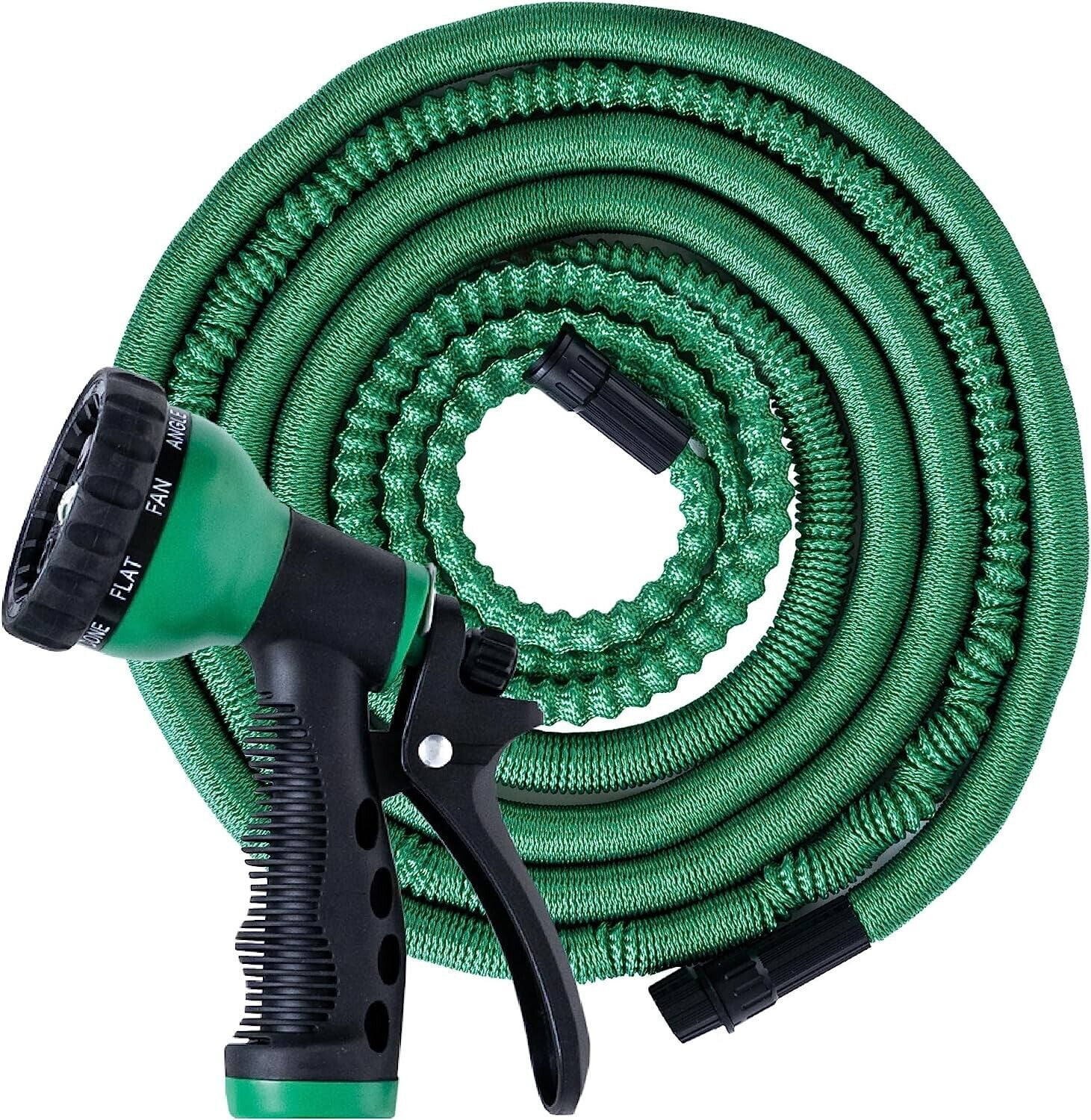 AquaFlex 50ft Expandable Garden Hose with 9 Function Nozzle, Superlight weight