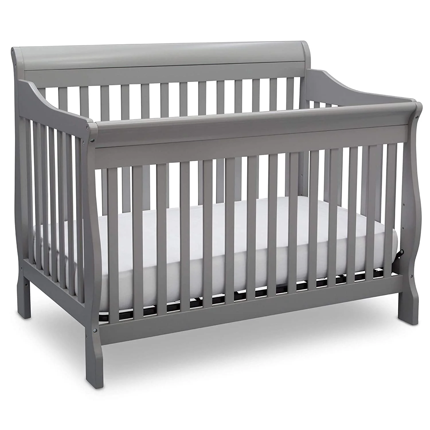 YILAN Canton 4-in-1 Convertible Crib - Easy to Assemble, Grey