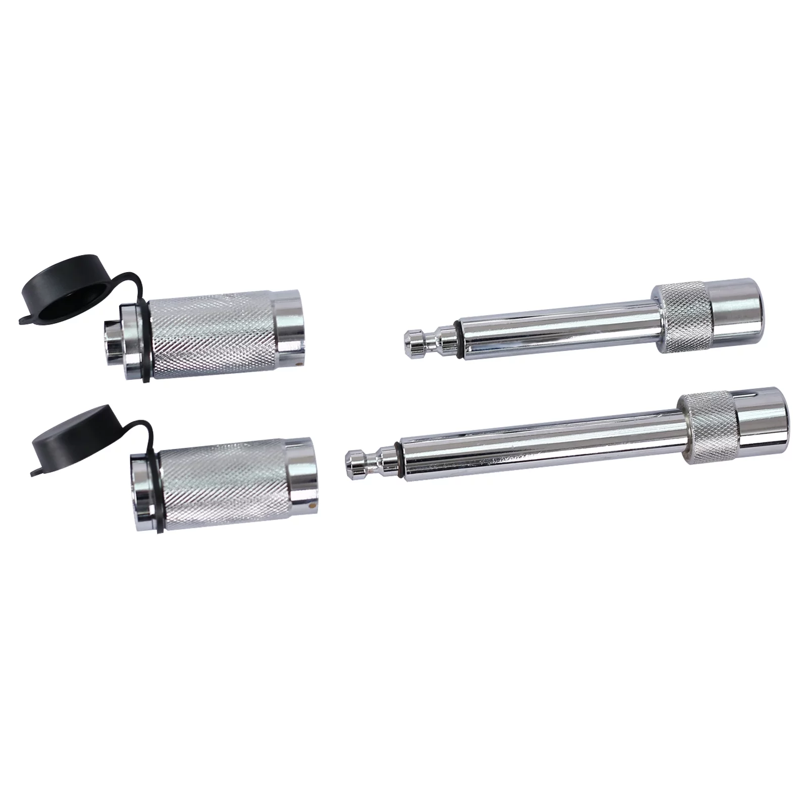 Mefine Adjustable Trailer Receiver Drop Hitch Ball Mount Fits,2inch receiver,6 inch adjustable,2’’ and 2 5/16’’ Dual Balls , 14,500lbs