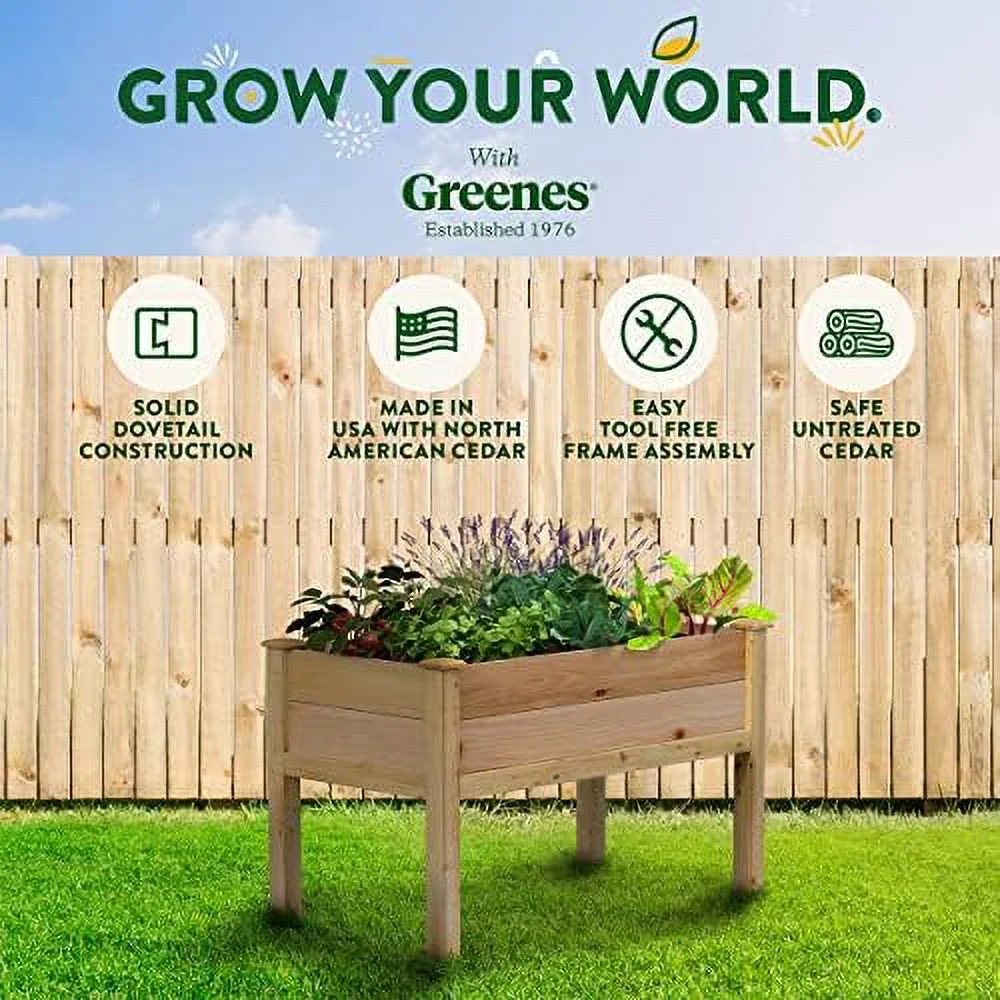 Premium Cedar Elevated Garden Bed 24