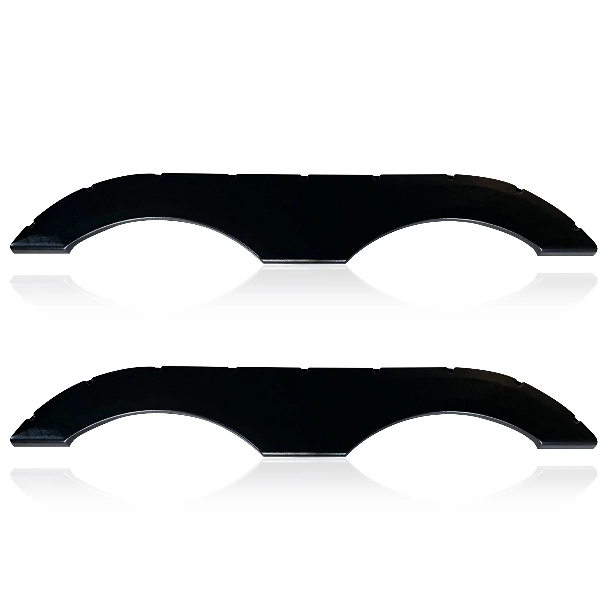 Black Universal Fit Trailer RV Fender Skirts, Tandem Pair, Perfect for RV Campers and Trailers
