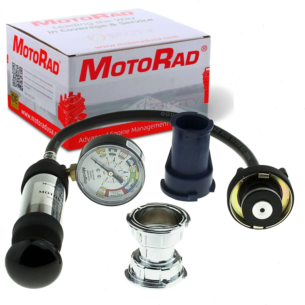MotoRad Coolant System Pressure Tester compatible with Lexus RX450h 2010-2013