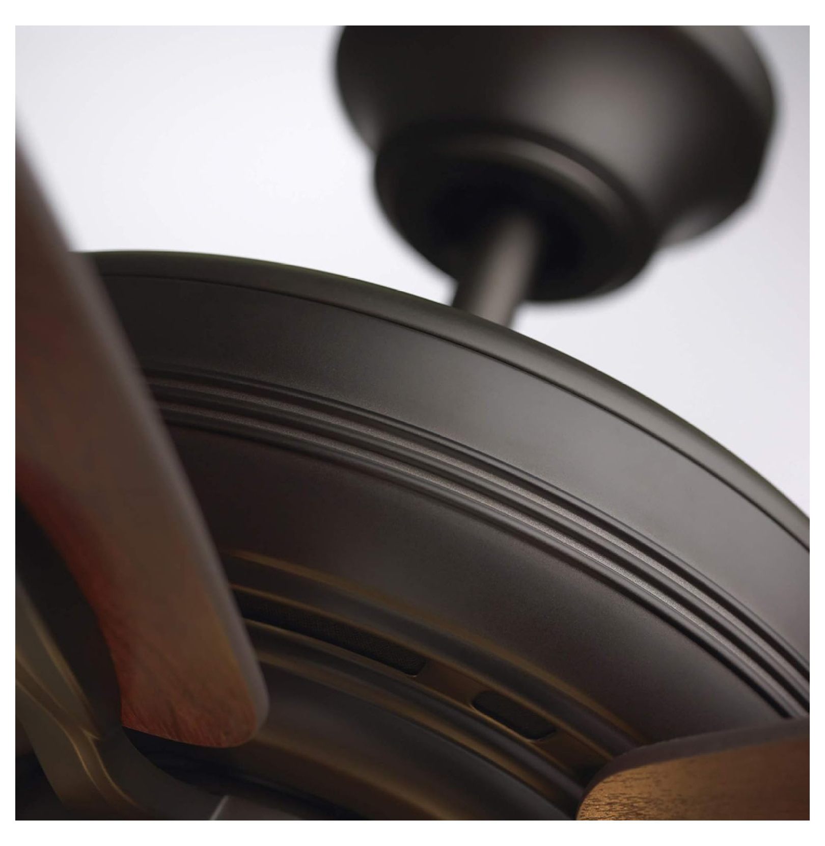 LED Ceiling Fan with Light Kit | 52 Inch Fixture with 5 Blades, Removable Glass Shade, and Pull Chain | Low Profile Hugger with Dual Mount Design and Downrod, Oil Rubbed Bronze