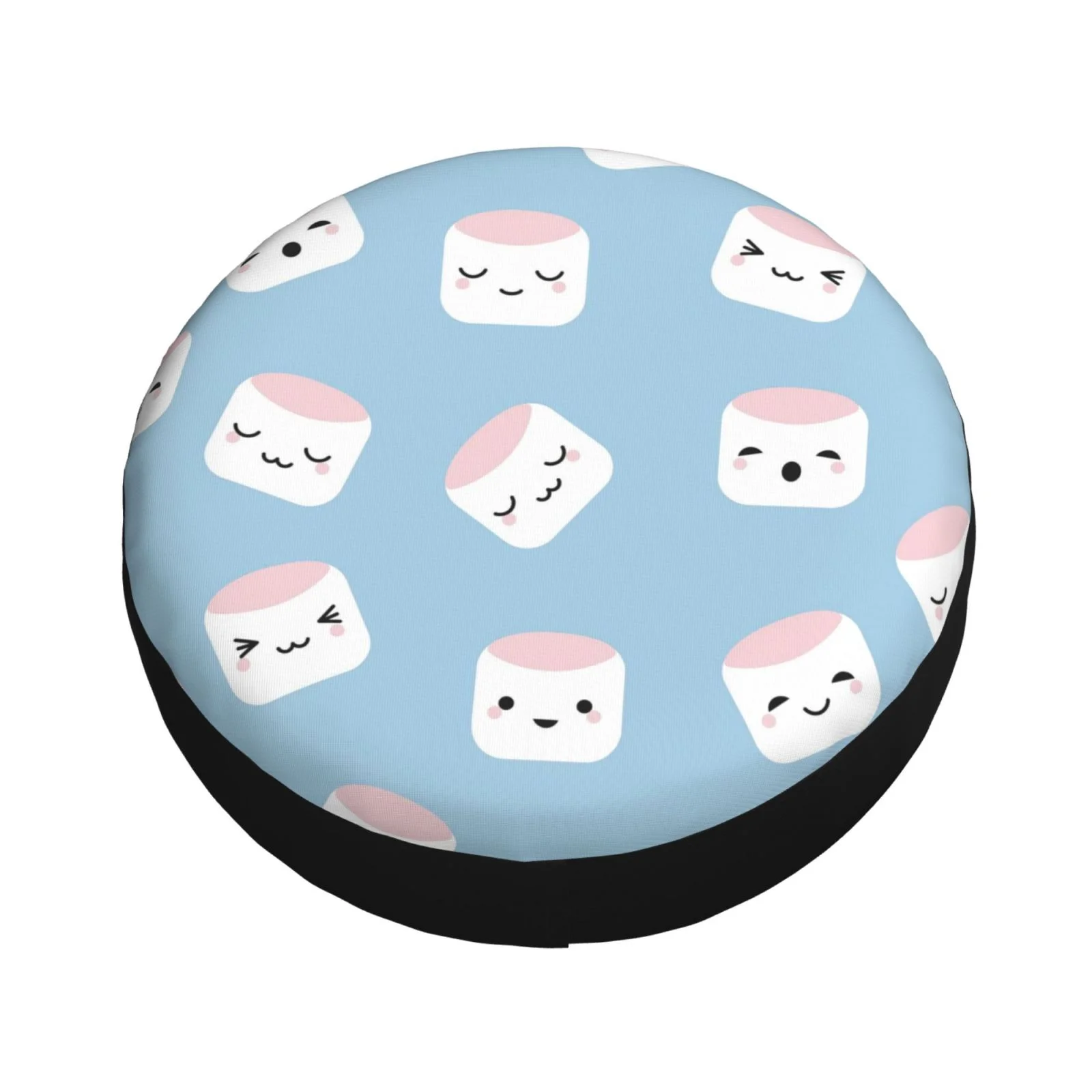 Easygdp Cartoon Sushi Wheel Sun Guard, Spare Tire Cover,Universal Trailer Suv Truck Camper Travel,Easy To Install And Remove -17 Inch