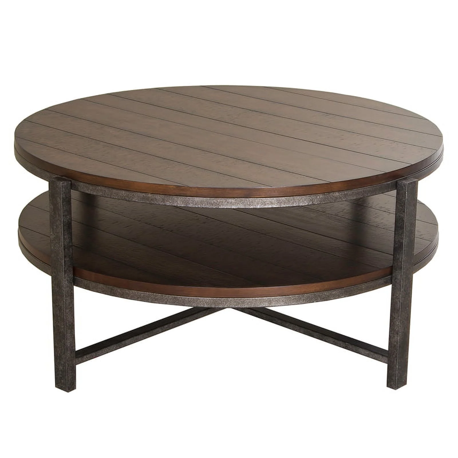 Pemberly Row Transitional Wood 3 Piece Set in Brown (Cockatil and 2 End Tables)