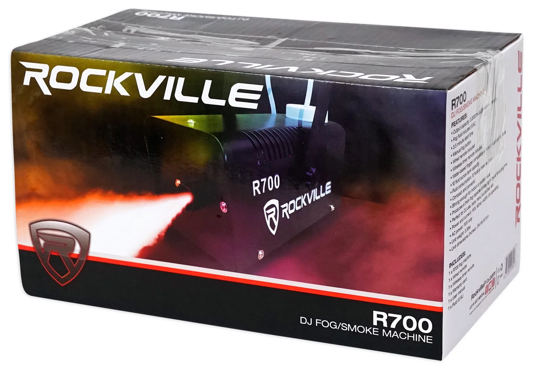 Rockville RFAAW DJ Event Facade Booth+Travel Bag+Scrim+Fog Machine+Gallon Fluid