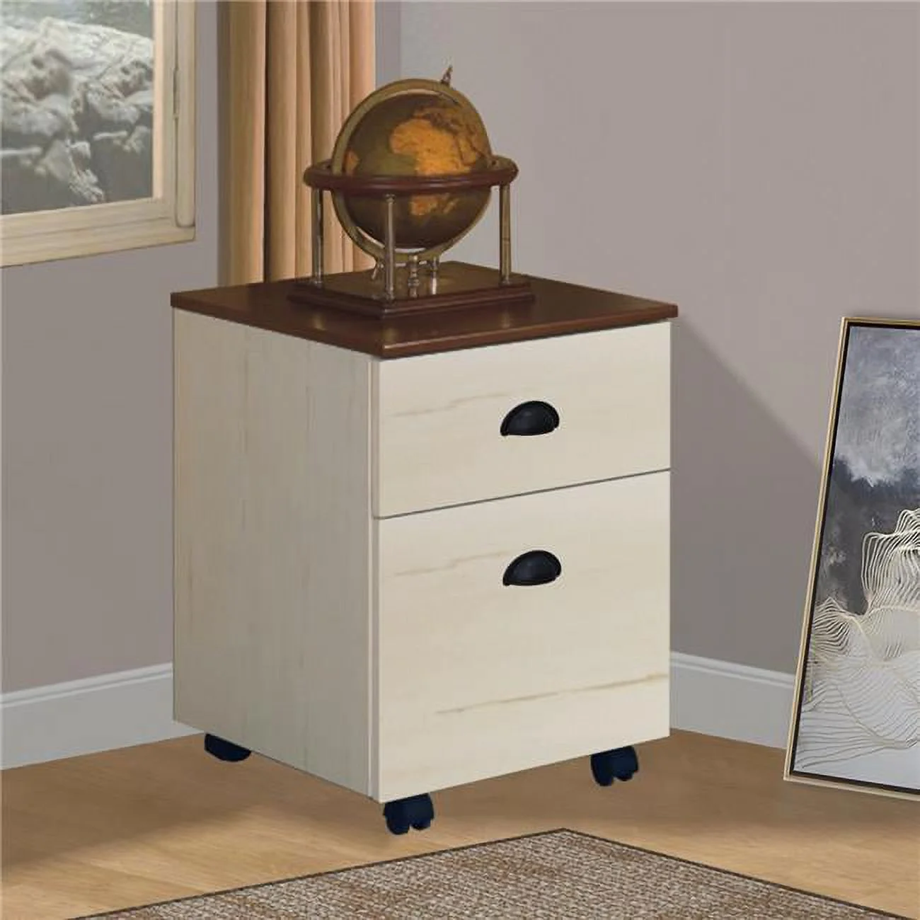 Hawksbury 2 Drawer Mobile File Cabinet