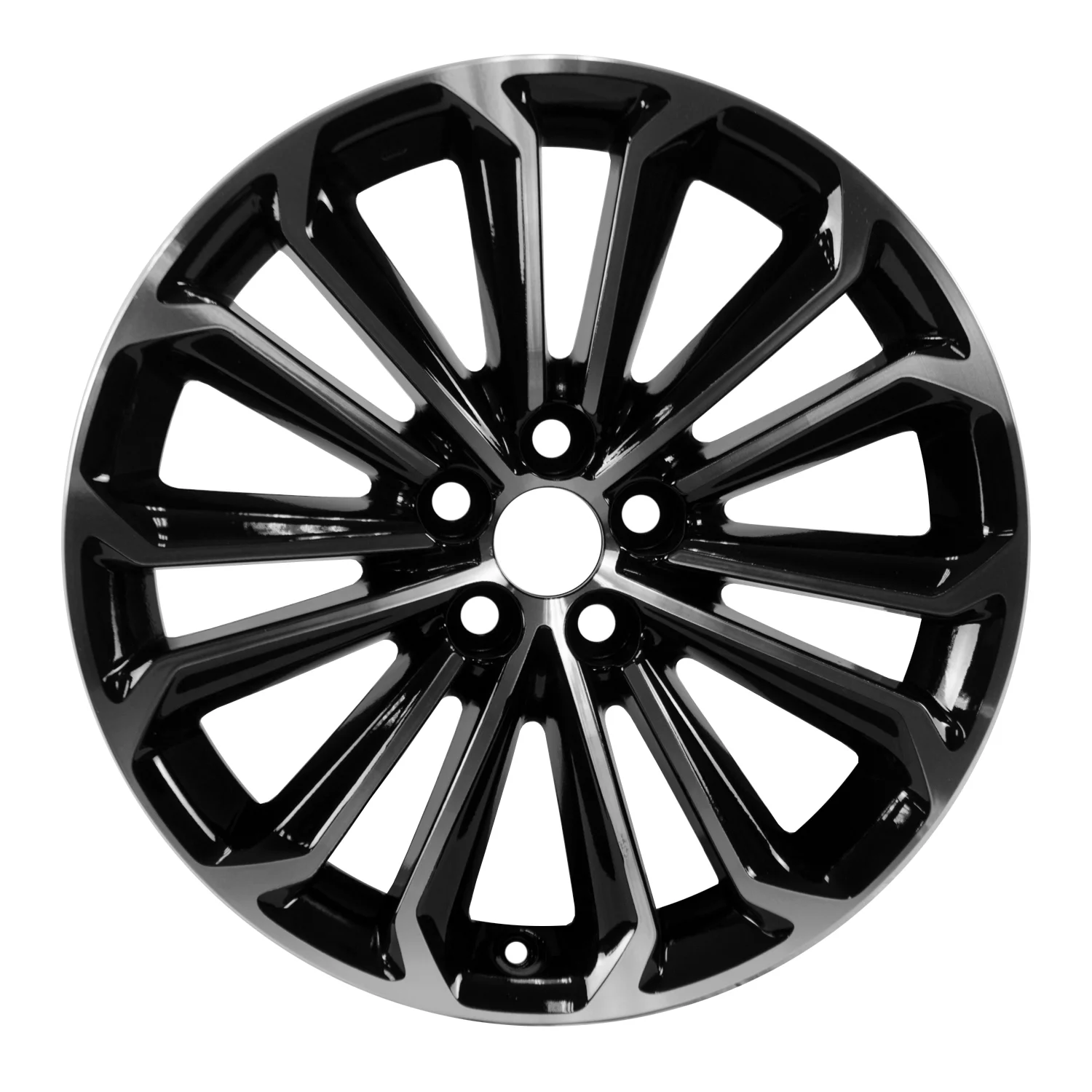 Pre-Owned Original Equipment Machined and Painted Black Aluminum Wheel 17 x 7 fits 2014-2016 Toyota Corolla (Good)