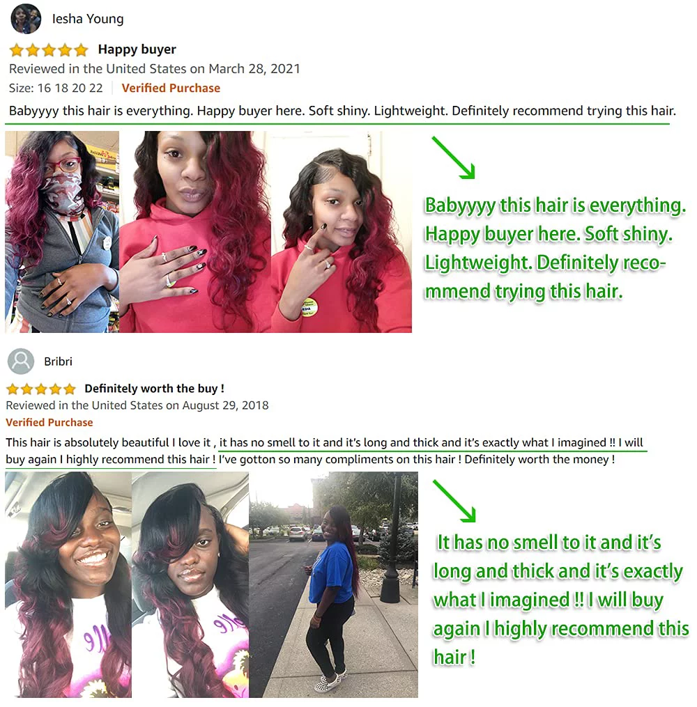 Ombre Brazilian Hair Body Wave (T1B/99J,14