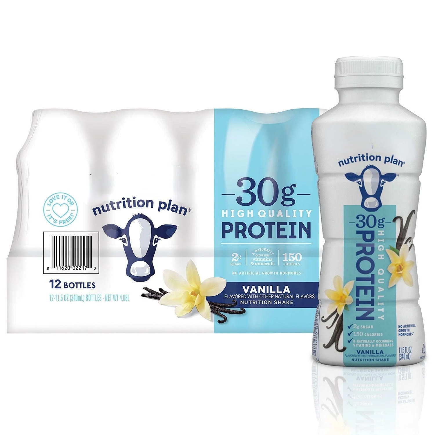 Fair Life Nutrition Plan High Protein Liquid Shake, Vanilla, 11.5 Fl Oz, Pack of 12