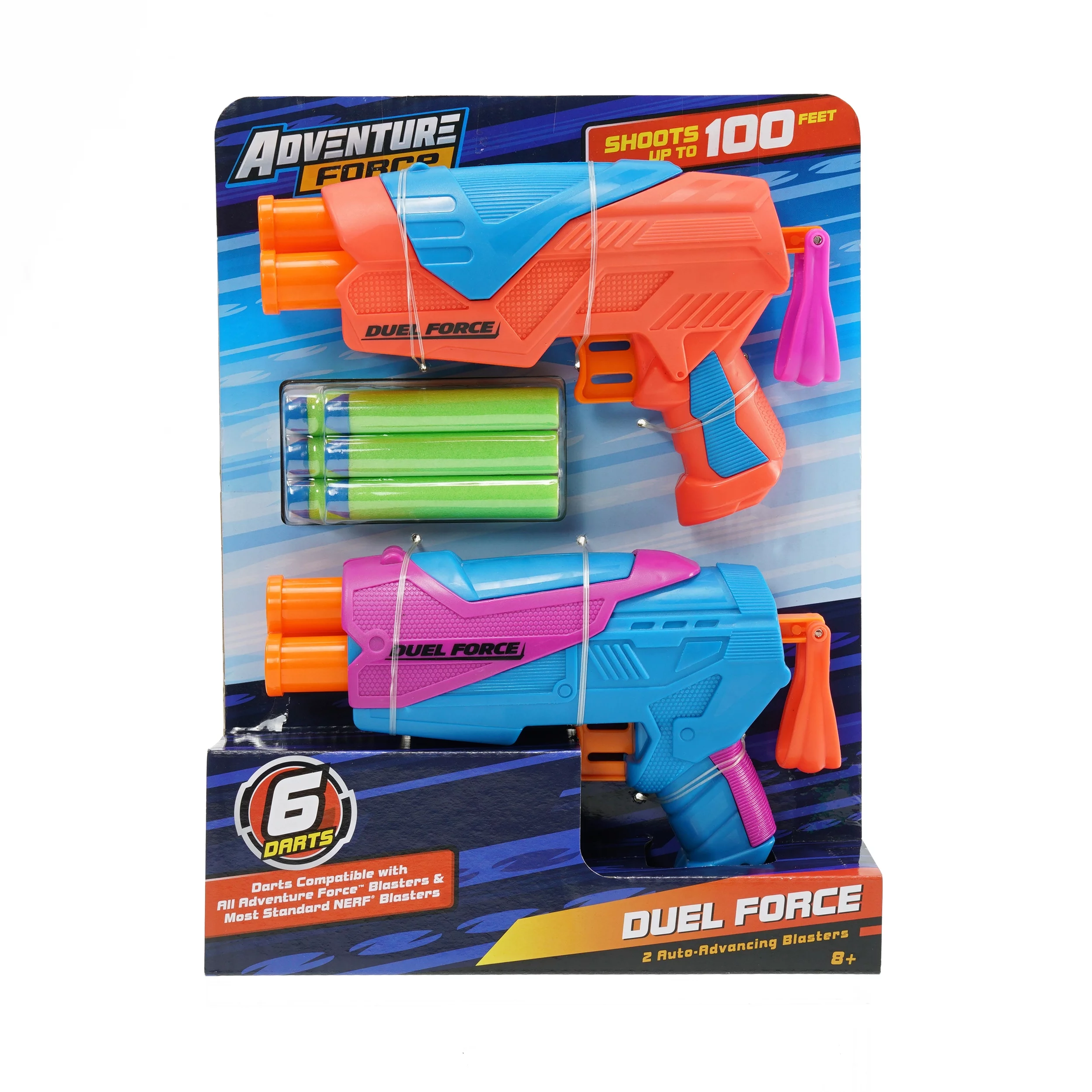 Adventure Force Duel Force Dart Blasters, Pack of 2