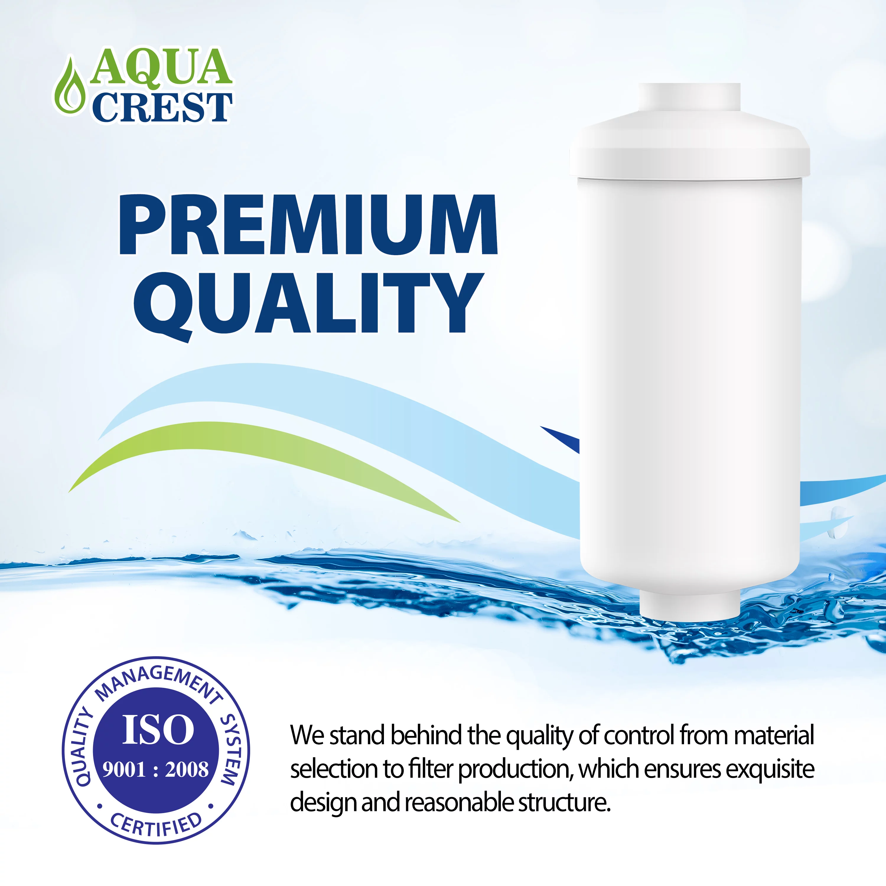 AQUACREST Replacement for Berkey® Fluoride Water Filter, PF-2® Water Filter, Arsenic Replacement Water Filter (Pack of 2)