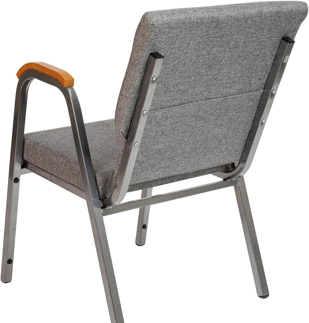 OUWI HERCULES Series Church Chair - Gray Fabric - Stackable - 21