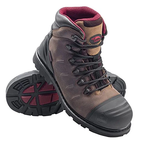 FSI FOOTWEAR SPECIALTIES INTERNATIONAL NAUTILUS Avengers Men's 6-inch Hammer Carbon Toe Waterproof Work Boots Brown - A7546