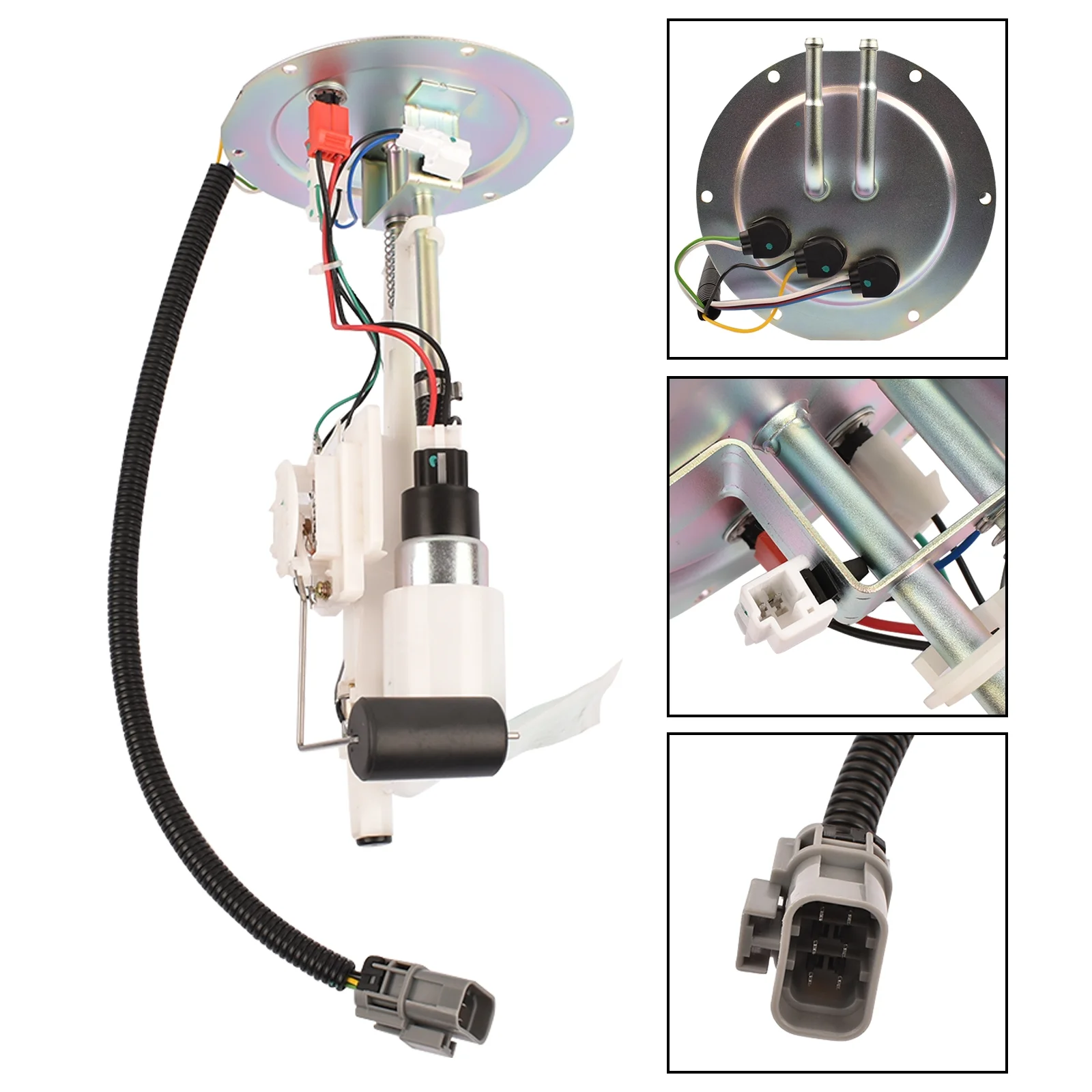 NEWZQ 6-Pin Fuel Pump Module Assembly for Nissan D21 Pickup Tsuru Sedan Pickup 1992-2007 White 1Pc