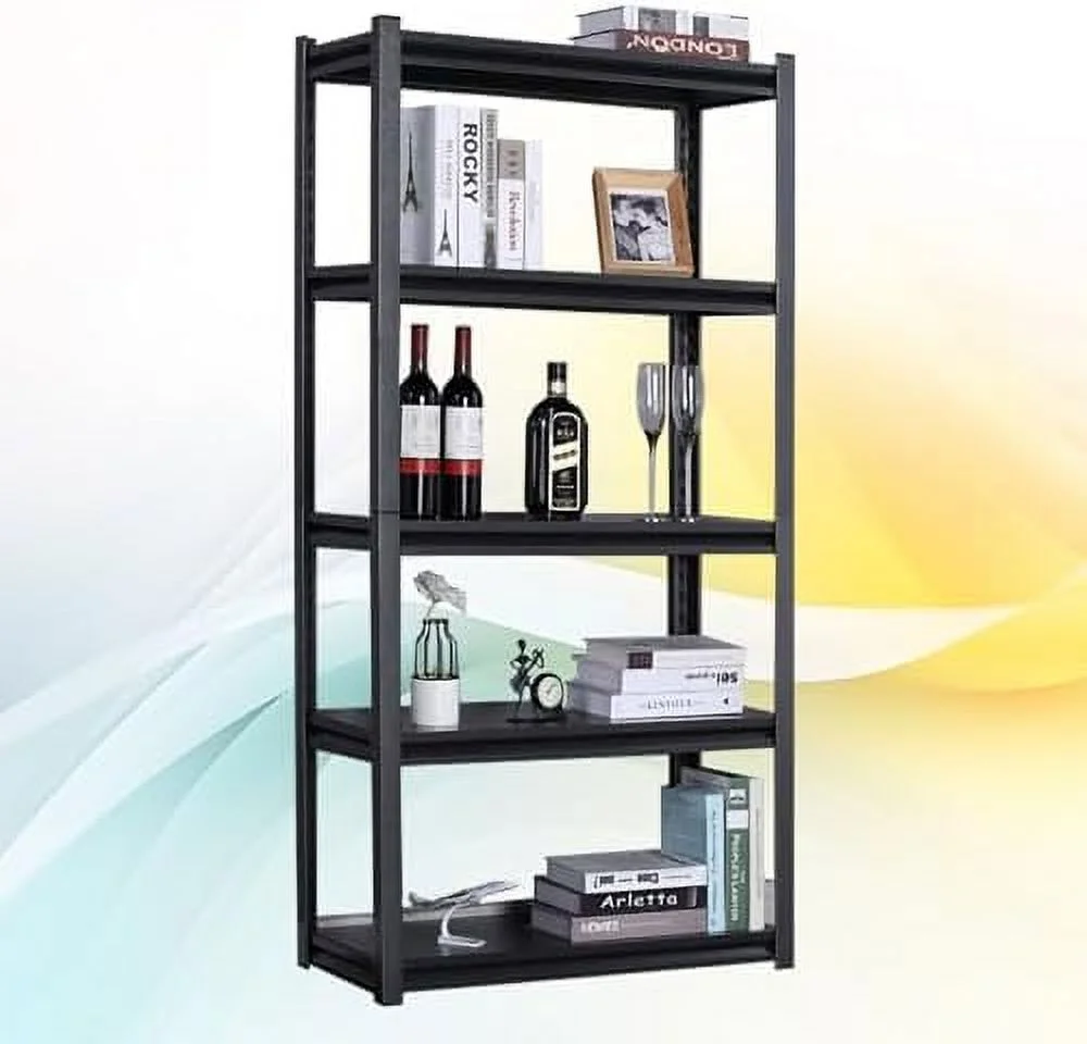 SQVGYU 5 Tier Garage   Heavy Duty Steel Shelving Unit  Adjustable Metal Multi-use  Rack  Shelves for Garage  Basement  and Industrial Warehouse Or Office (36" W X 16" D X 72"