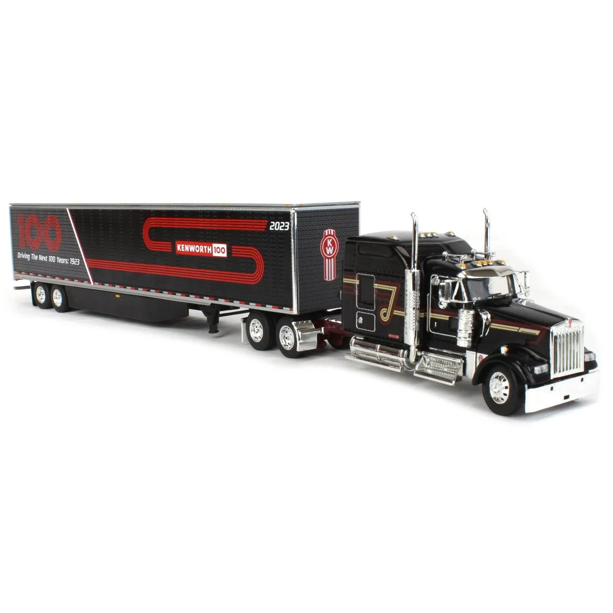 First Gear DCP 1/64 Kenworth W900L & 53' Utility Trailer w/ Skirts, Kenworth 100th Anniversary 68-1691