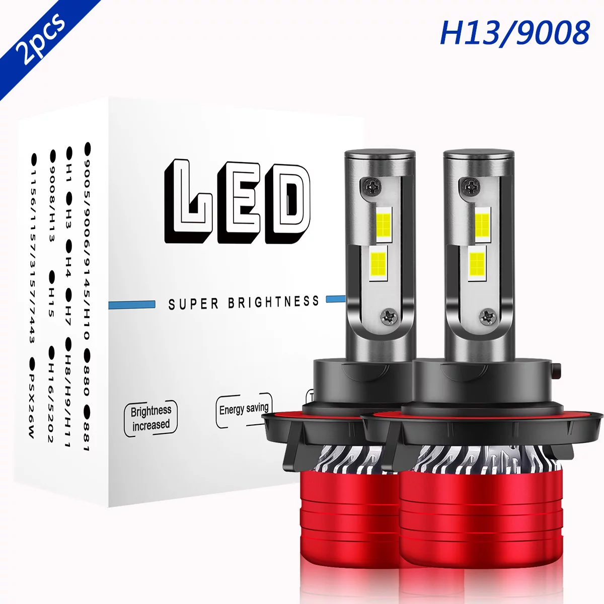 For 2011-2015 Chevy Cruze LED Headlight Bulbs High Low Beam 12000LM 6000K White 2pcs