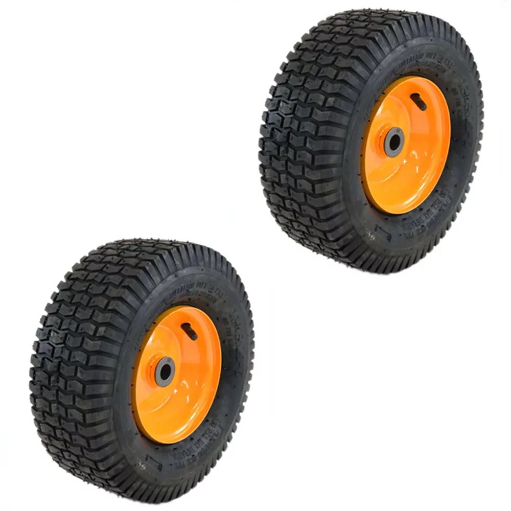 RAParts (2X) 13x5.00-6 Tube Type Turf Tread Tire 2 Ply on Rim 3/4