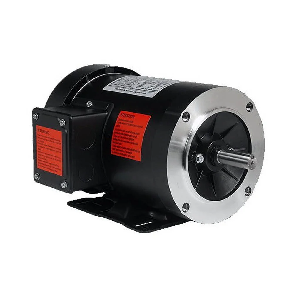 2 HP Electric Motor 3 Phase 56C Frame 1800 RPM TEFC 208 230 / 460 Volt New