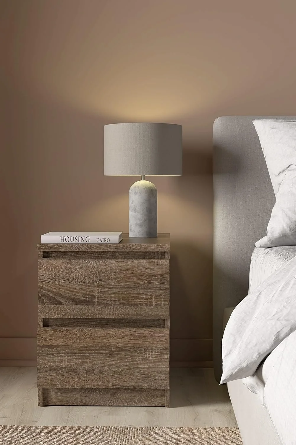 Scottsdale 2 Drawer Nightstand, Truffle