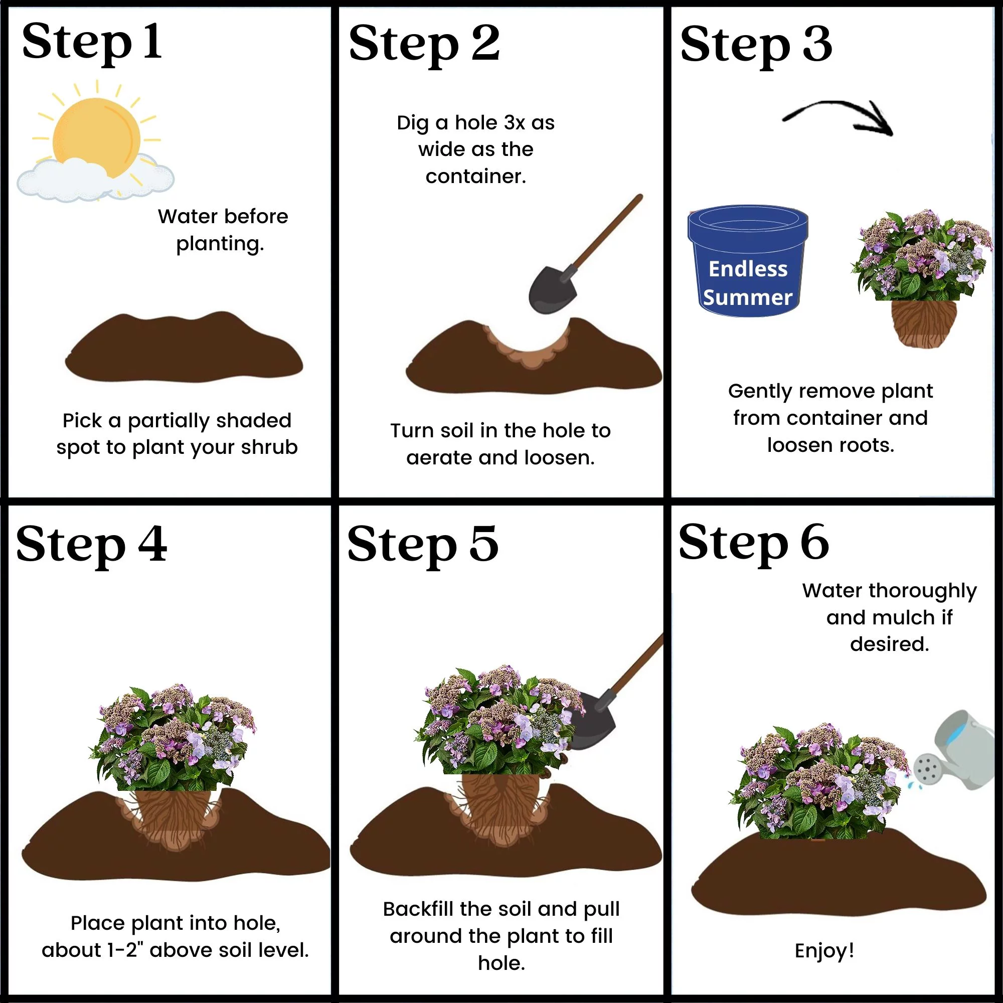 Endless Summer Twist-n-Shout Hydrangea Live Shrub (2 Gallon)