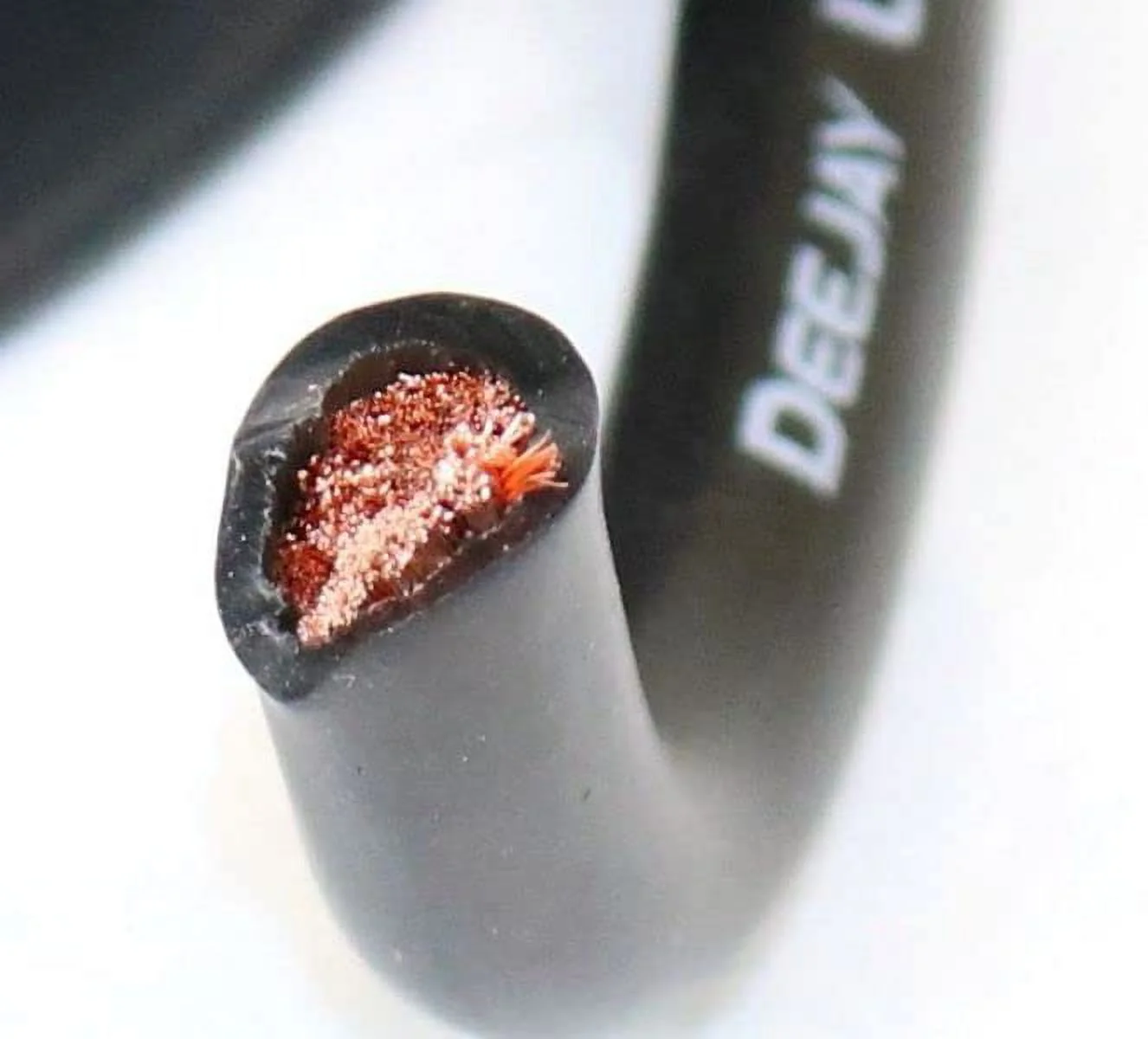 Deejayled TBH450BLKCOPPER 4 Gauge 50ft Blk Pure Copper