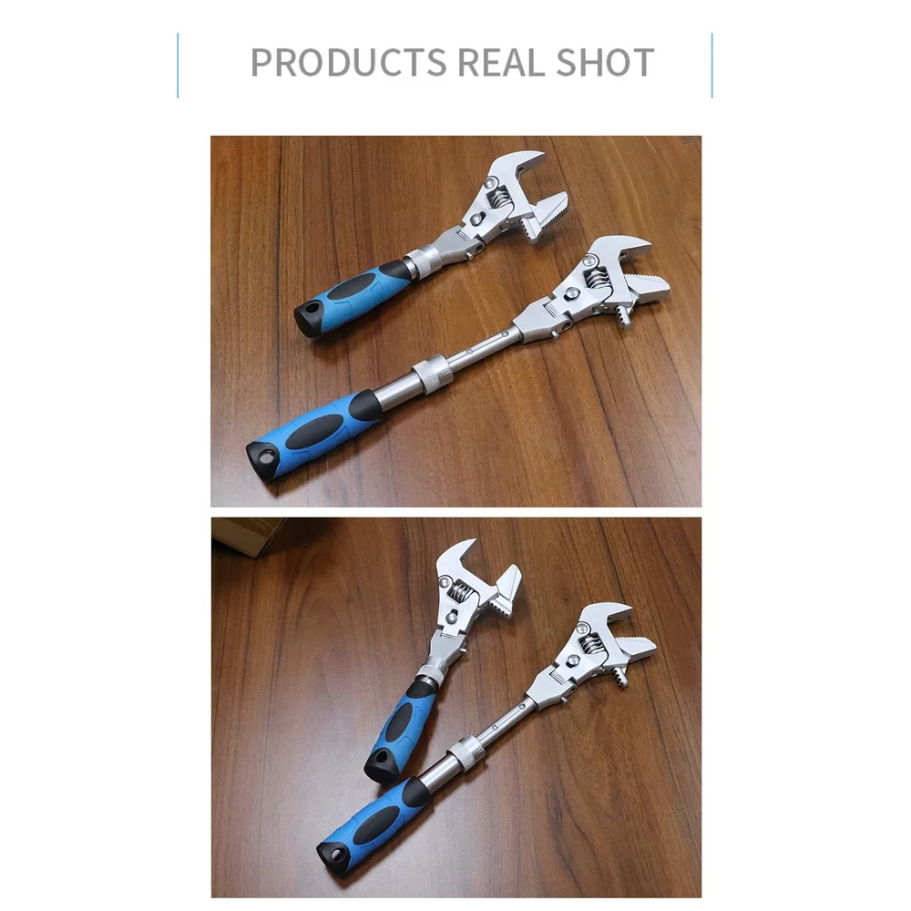 Tomshoo Versatile Ratchet Wrench with 180° Handle Perfect for Household Maintenance and Tight Spaces