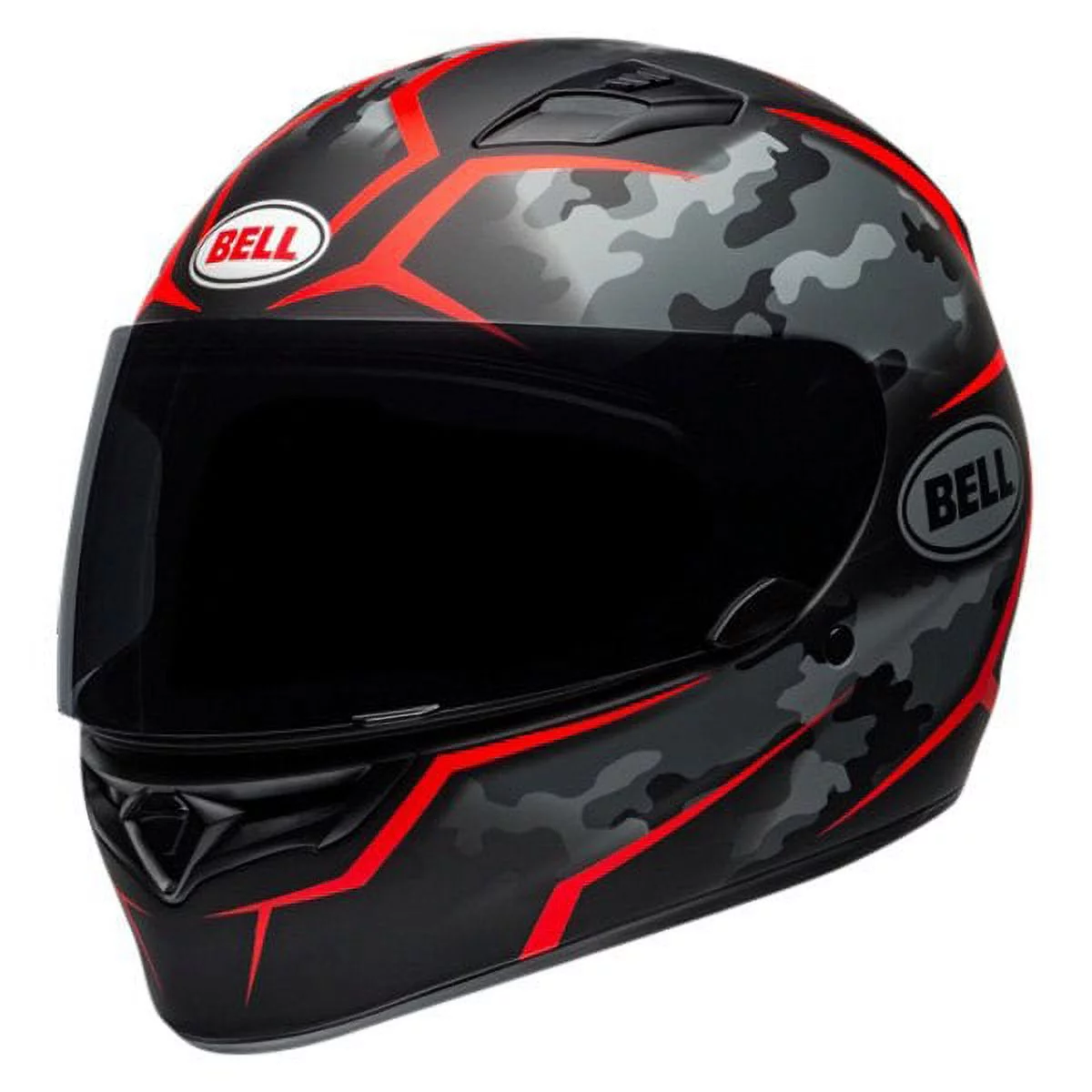 Bell 7107910 - PS Qualifier Stealth Large Matte Black/Red Full Face Helmet