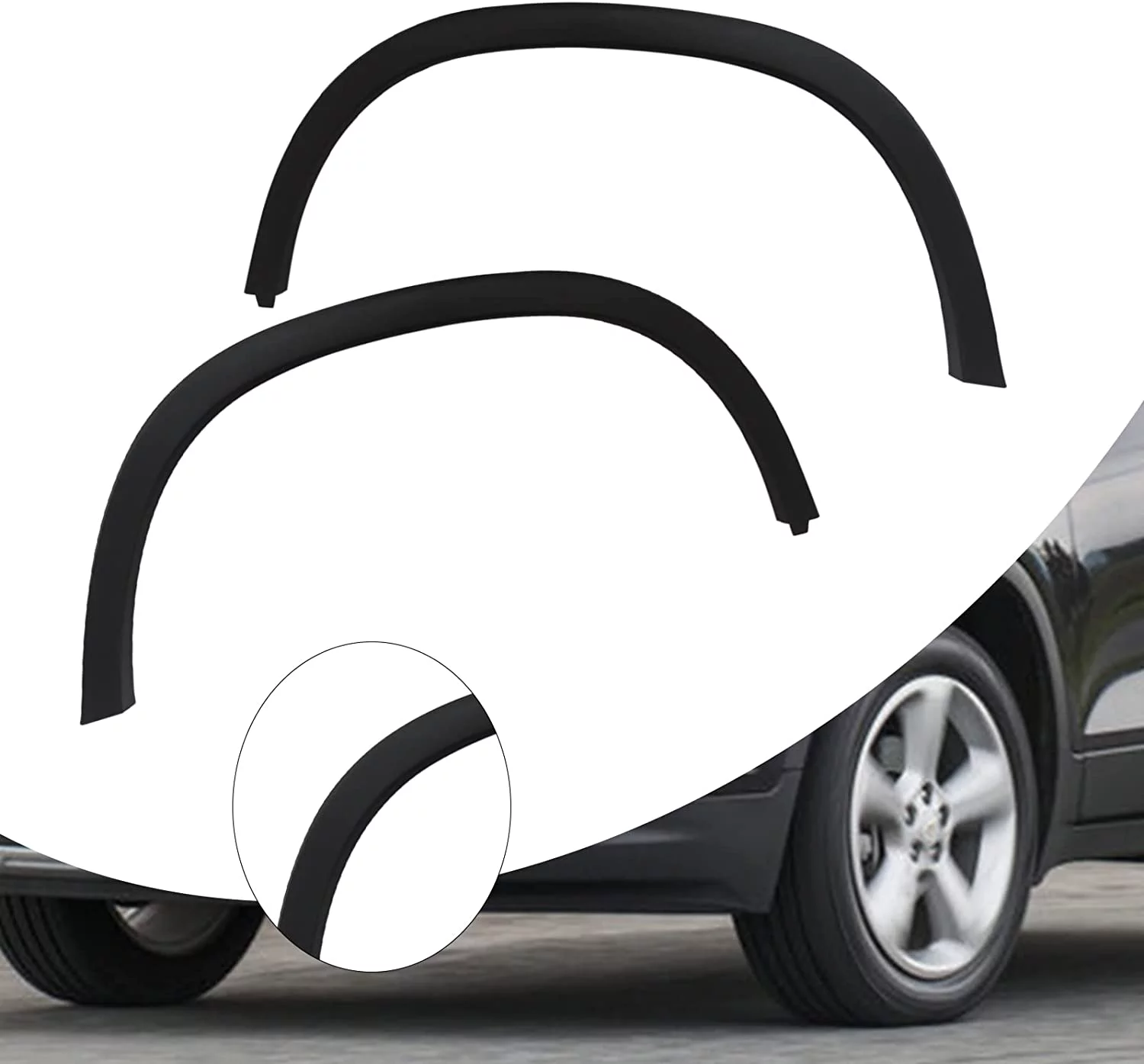 For 2013-2016 Chevrolet Trax Front Fender Trim Molding Wheel Arch Left Right 2pc