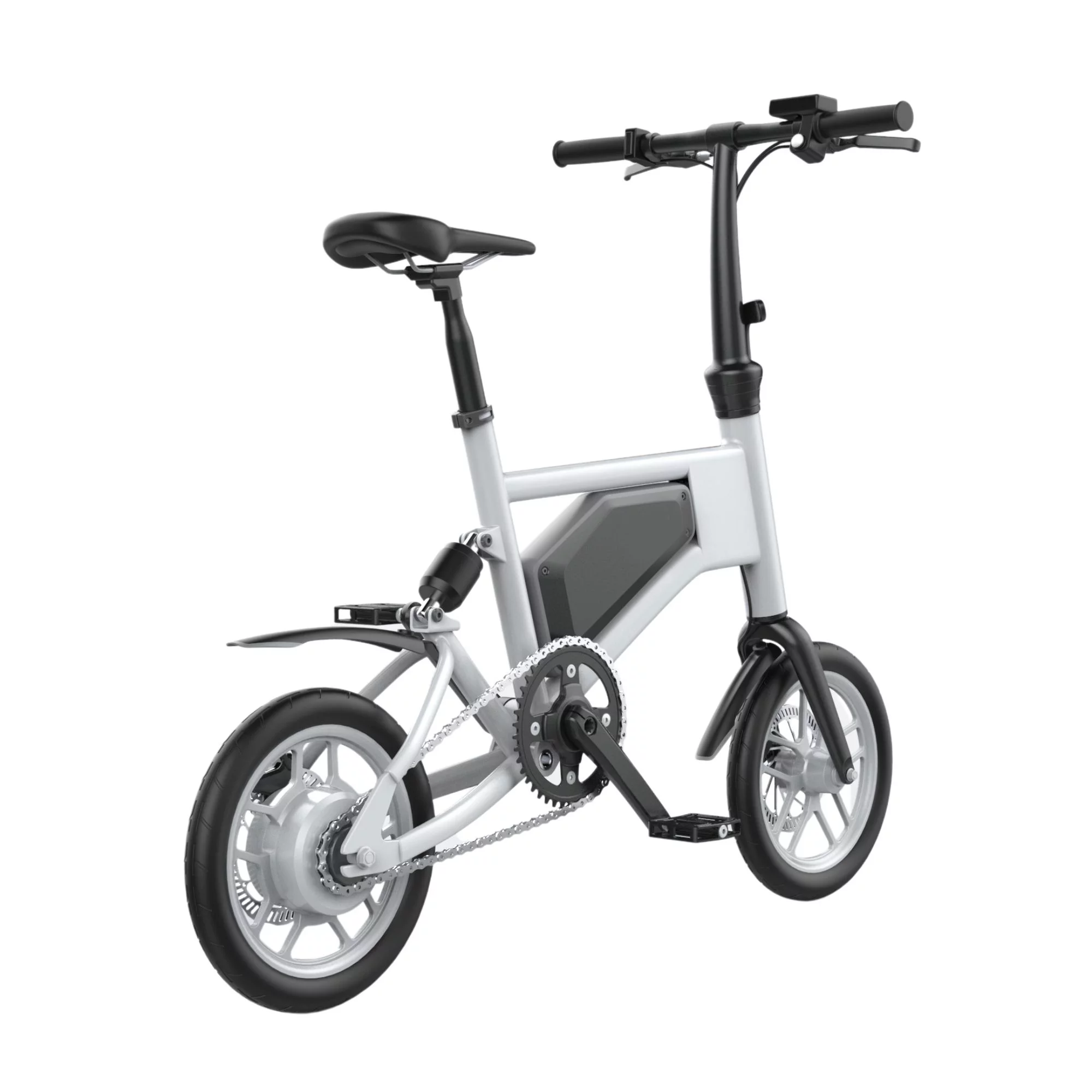 GlareWheel EB-X5 Foldable Electric Bike - White