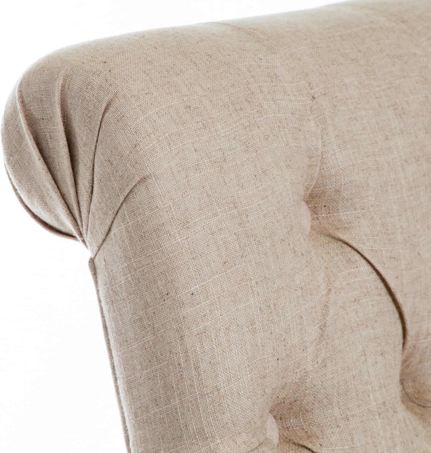 HYUN CKH Tall Tufted Dining Chairs, 2-Pcs Set, Dark Beige