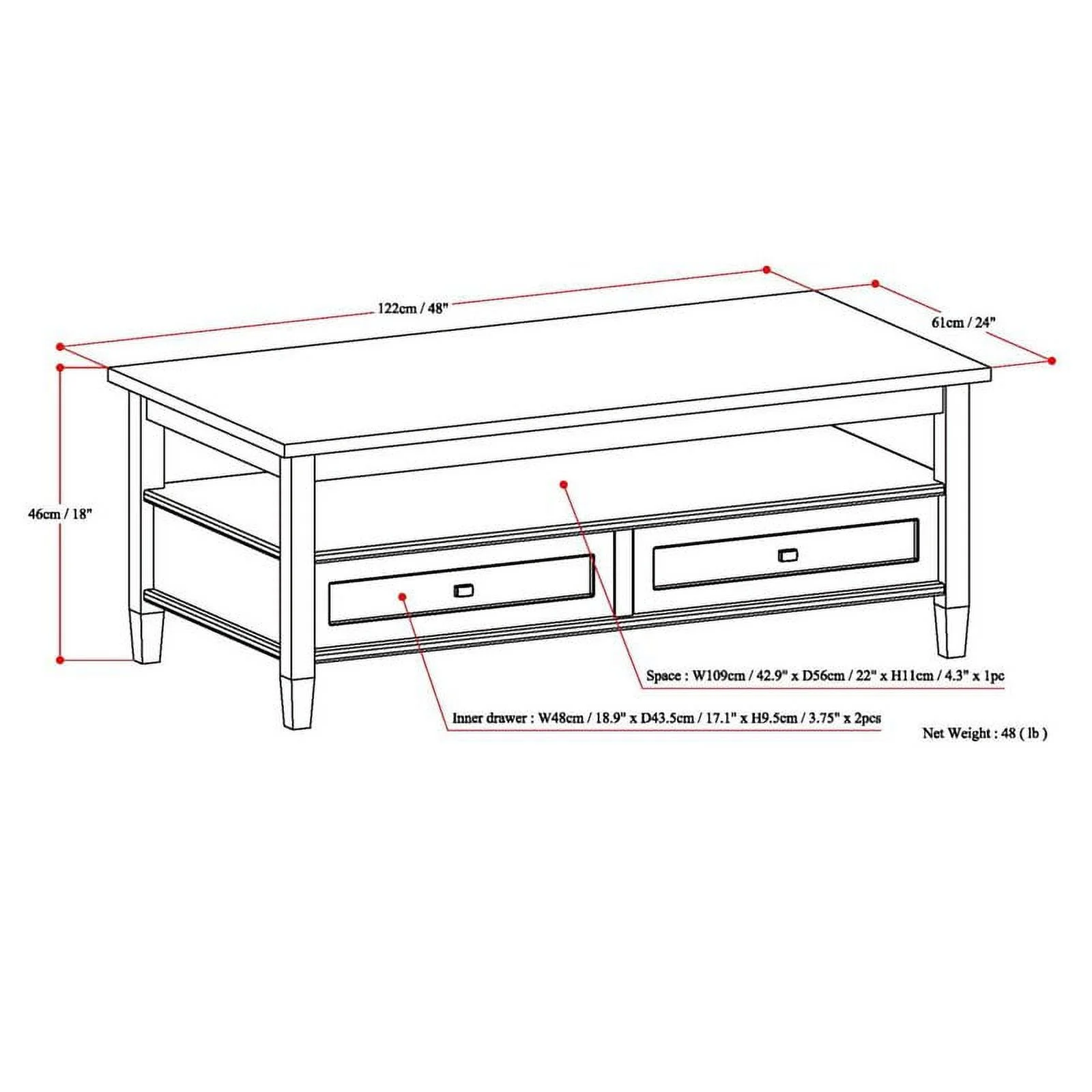 Home Square 3-Piece Set with Coffee Table 20