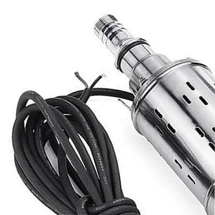 Pump Electric Deep Well Solar Submersible Water Pump DC12V Farm Ranch Well Water Pump DC Solar Deep Well Hole Power Water Pump Stainless Farm Submersible Power Pump Submersible Deep Well Water Pump